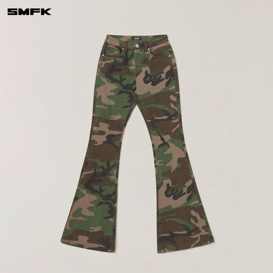 SMFK Compass Hurricane Denim Pants Army Green Camouflage