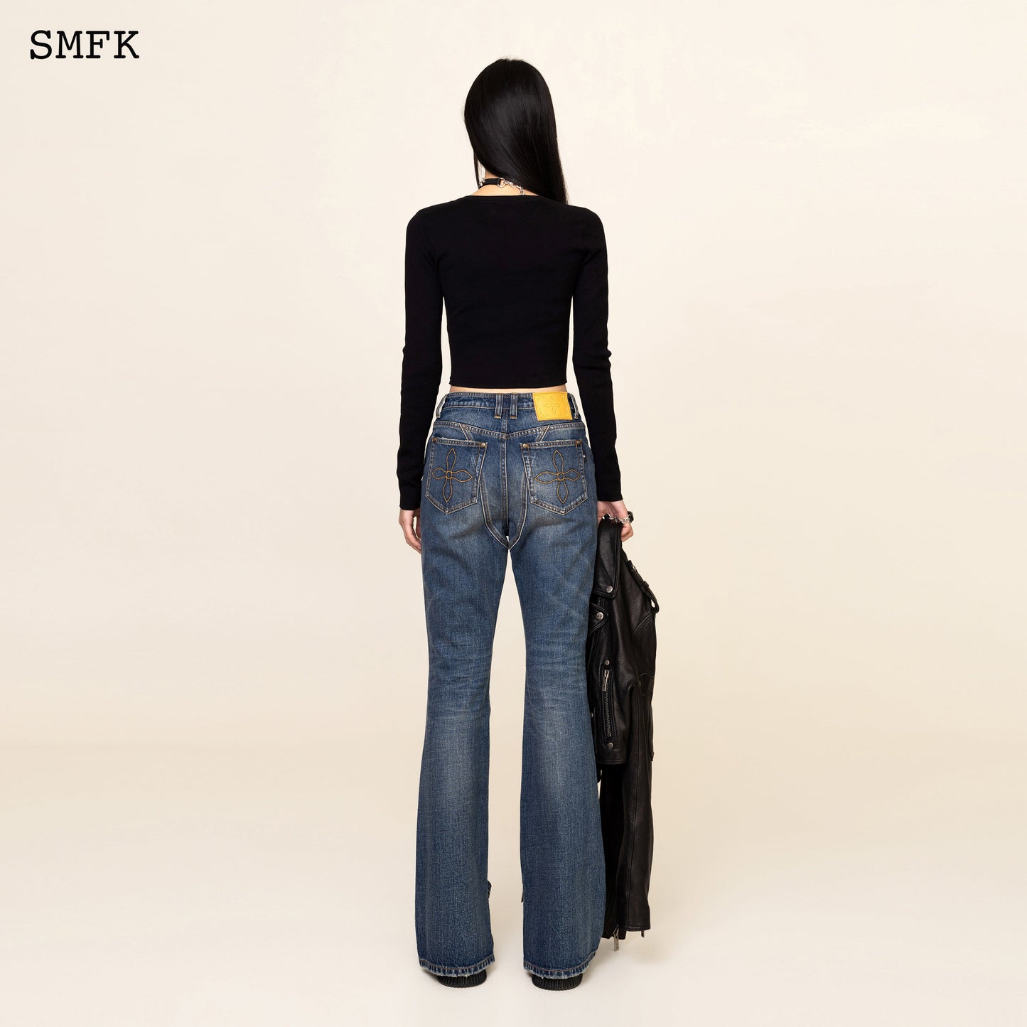 SMFK Compass Tarpan Classic Flared Jeans Retro Blue