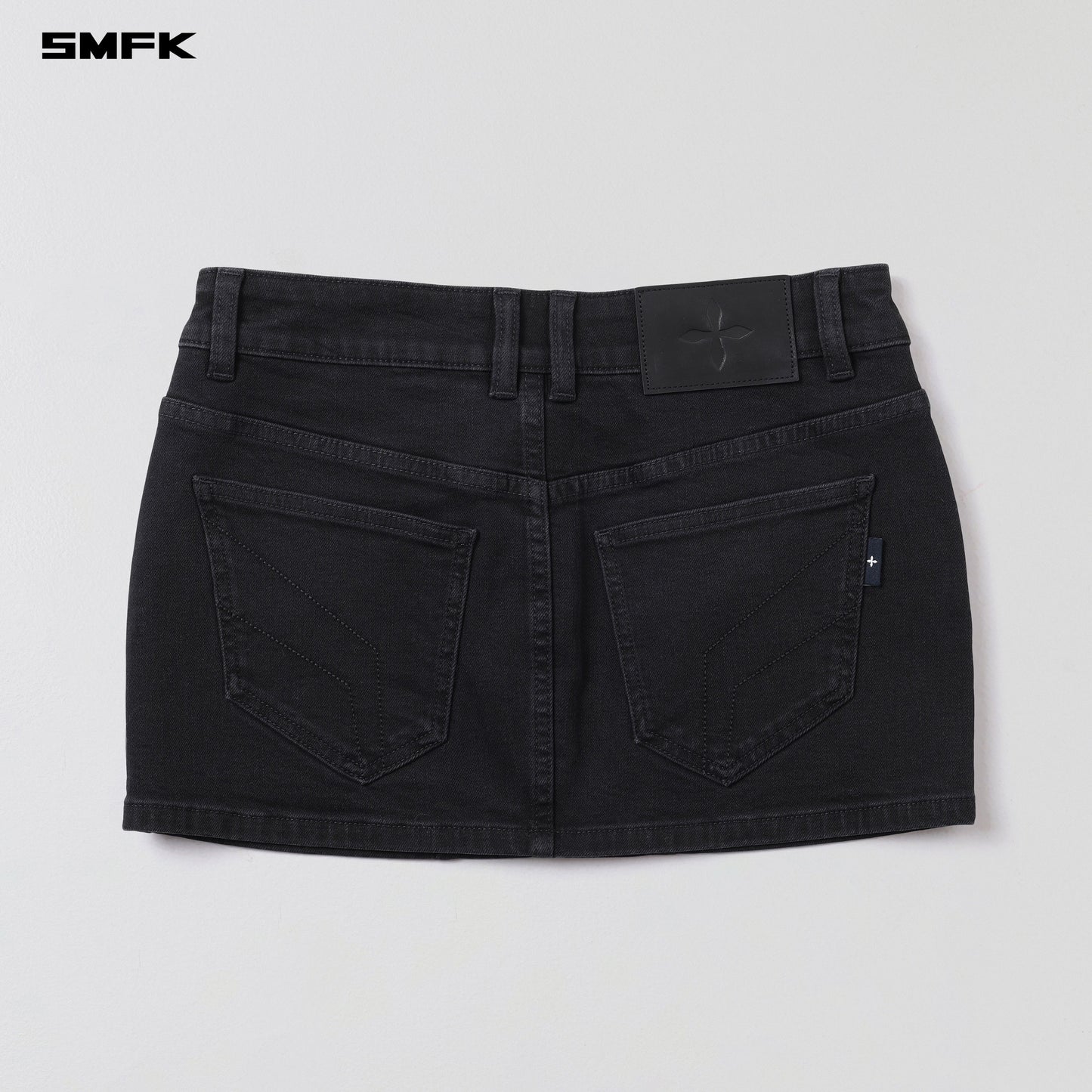 SMFK Wild Mirage Skinny Denim Dress E-Cotton Wild Black