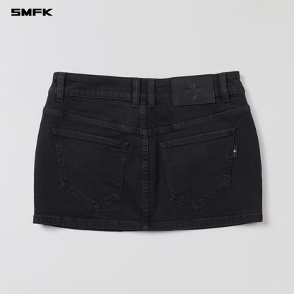 SMFK Wild Mirage Skinny Denim Dress E-Cotton Wild Black