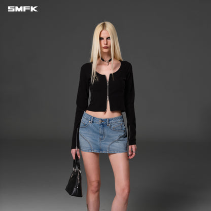 SMFK Wild Mirage Skinny Denim Dress E-Cotton Wild Blue