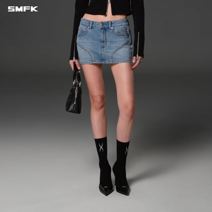 SMFK Wild Mirage Skinny Denim Dress E-Cotton Wild Blue