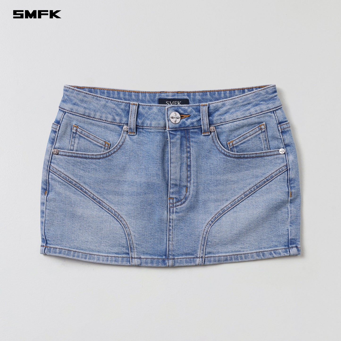 SMFK Wild Mirage Skinny Denim Dress E-Cotton Wild Blue