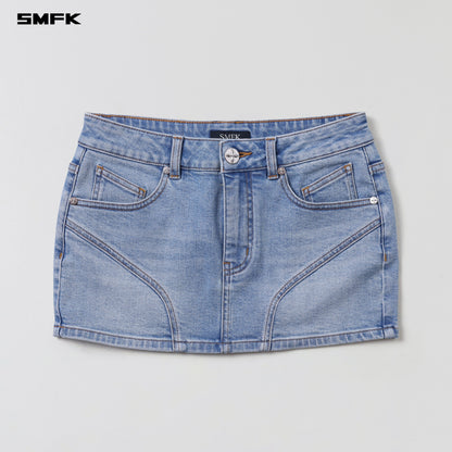 SMFK Wild Mirage Skinny Denim Dress E-Cotton Wild Blue