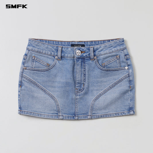 SMFK Wild Mirage Skinny Denim Dress E-Cotton Wild Blue