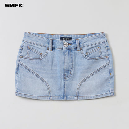 SMFK Wild Mirage Skinny Denim Dress E-Cotton Wild Sky Blue