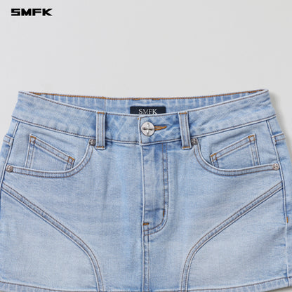 SMFK Wild Mirage Skinny Denim Dress E-Cotton Wild Sky Blue