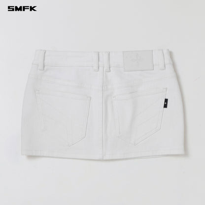 SMFK Wild Mirage Skinny Denim Dress E-Cotton Cloud White