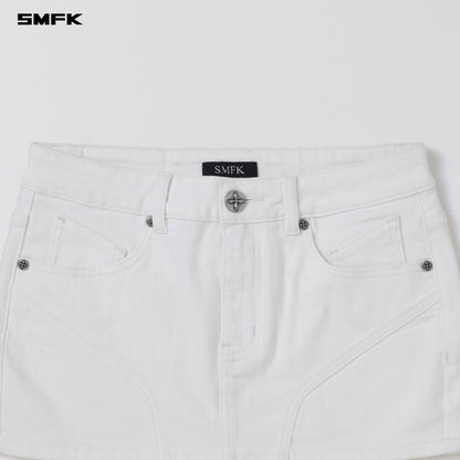 SMFK Wild Mirage Skinny Denim Dress E-Cotton Cloud White