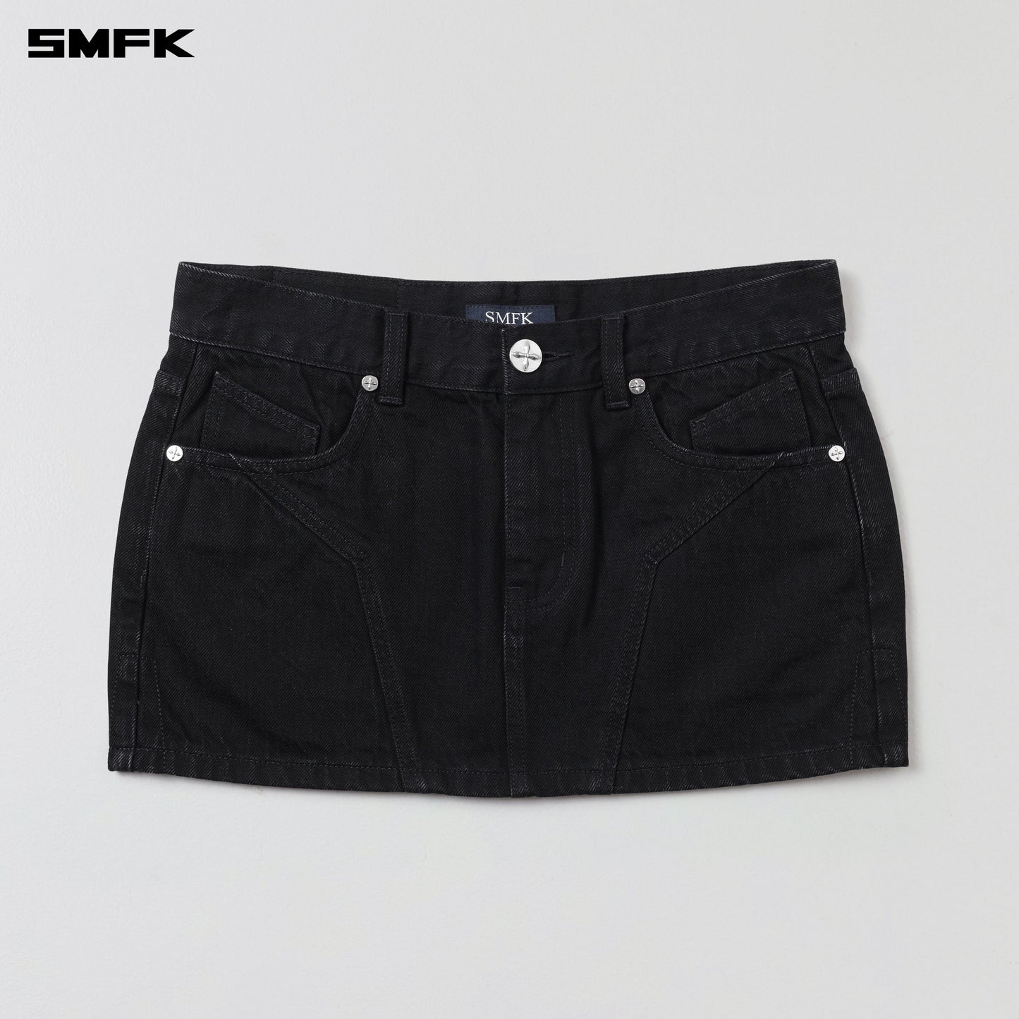 SMFK Wild Mirage Skinny Denim Dress/Cotton Wild Black