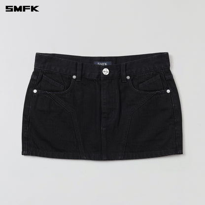 SMFK Wild Mirage Skinny Denim Dress/Cotton Wild Black