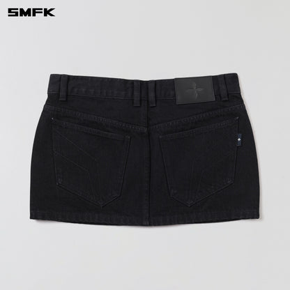 SMFK Wild Mirage Skinny Denim Dress/Cotton Wild Black