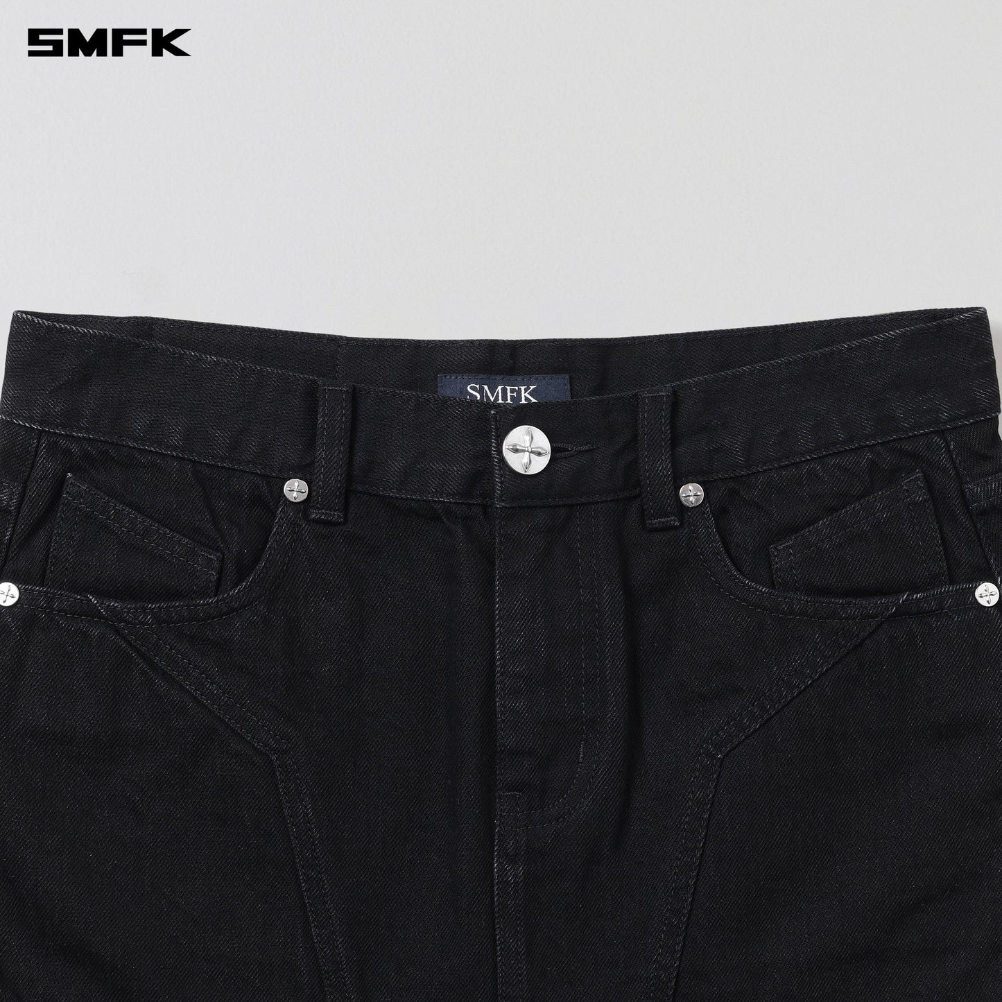 SMFK Wild Mirage Skinny Denim Dress/Cotton Wild Black