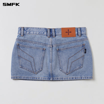 SMFK Wild Mirage Skinny Denim Dress/Cotton Wild Blue