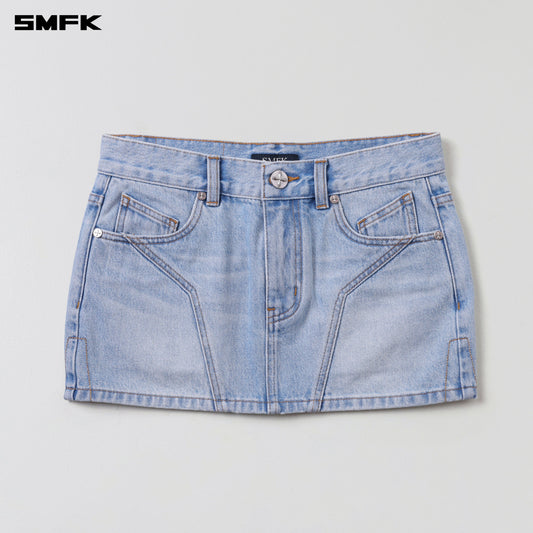 SMFK Wild Mirage Skinny Denim Dress/Cotton Wild Sky Blue