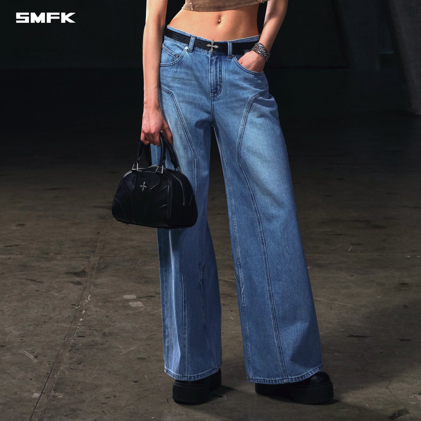 SMFK Wild Mirage Tower Denim Pants/Cotton Wild Blue