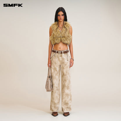 SMFK Rage Wild Handcraft Tower Denim Pants (Garment Dye) Wild Brown