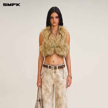 SMFK Rage Wild Handcraft Tower Denim Pants (Garment Dye) Wild Brown