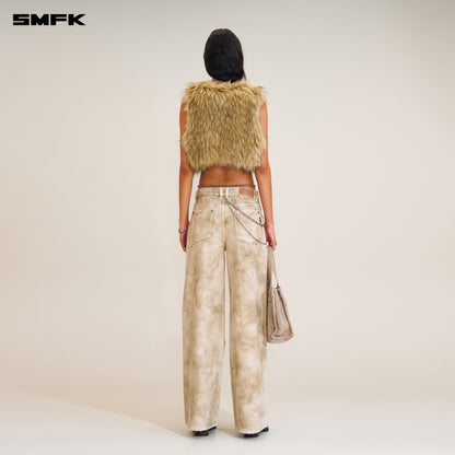 SMFK Rage Wild Handcraft Tower Denim Pants (Garment Dye) Wild Brown
