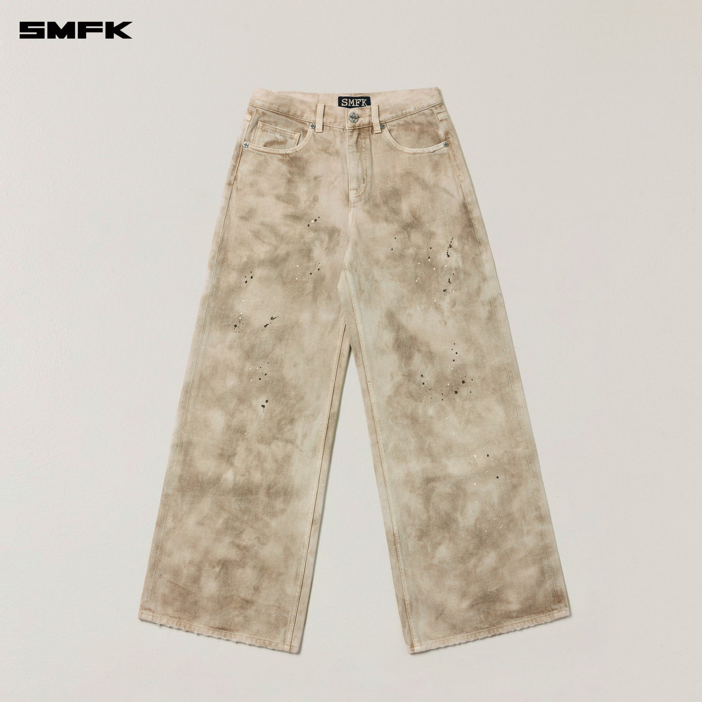 SMFK Rage Wild Handcraft Tower Denim Pants (Garment Dye) Wild Brown