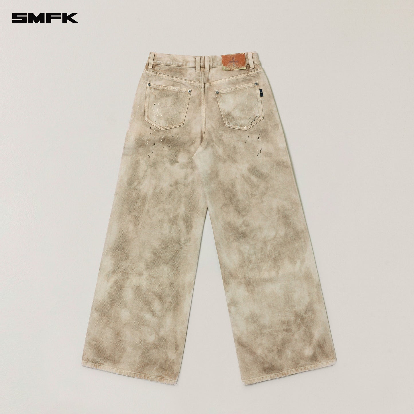 SMFK Rage Wild Handcraft Tower Denim Pants (Garment Dye) Wild Brown