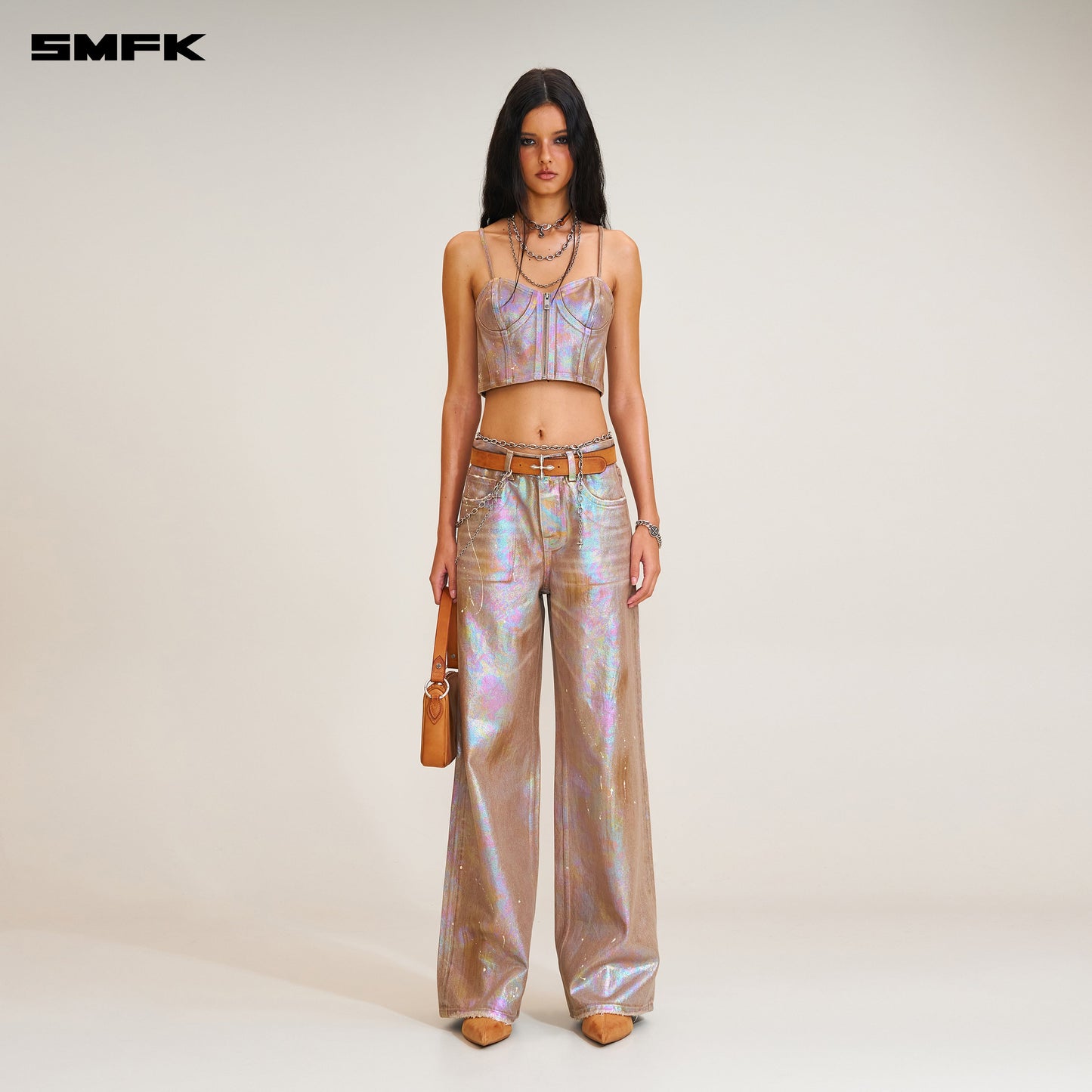 SMFK Rage Wild Fantasy Handcraft Tower Denim Pants Fantasy Land