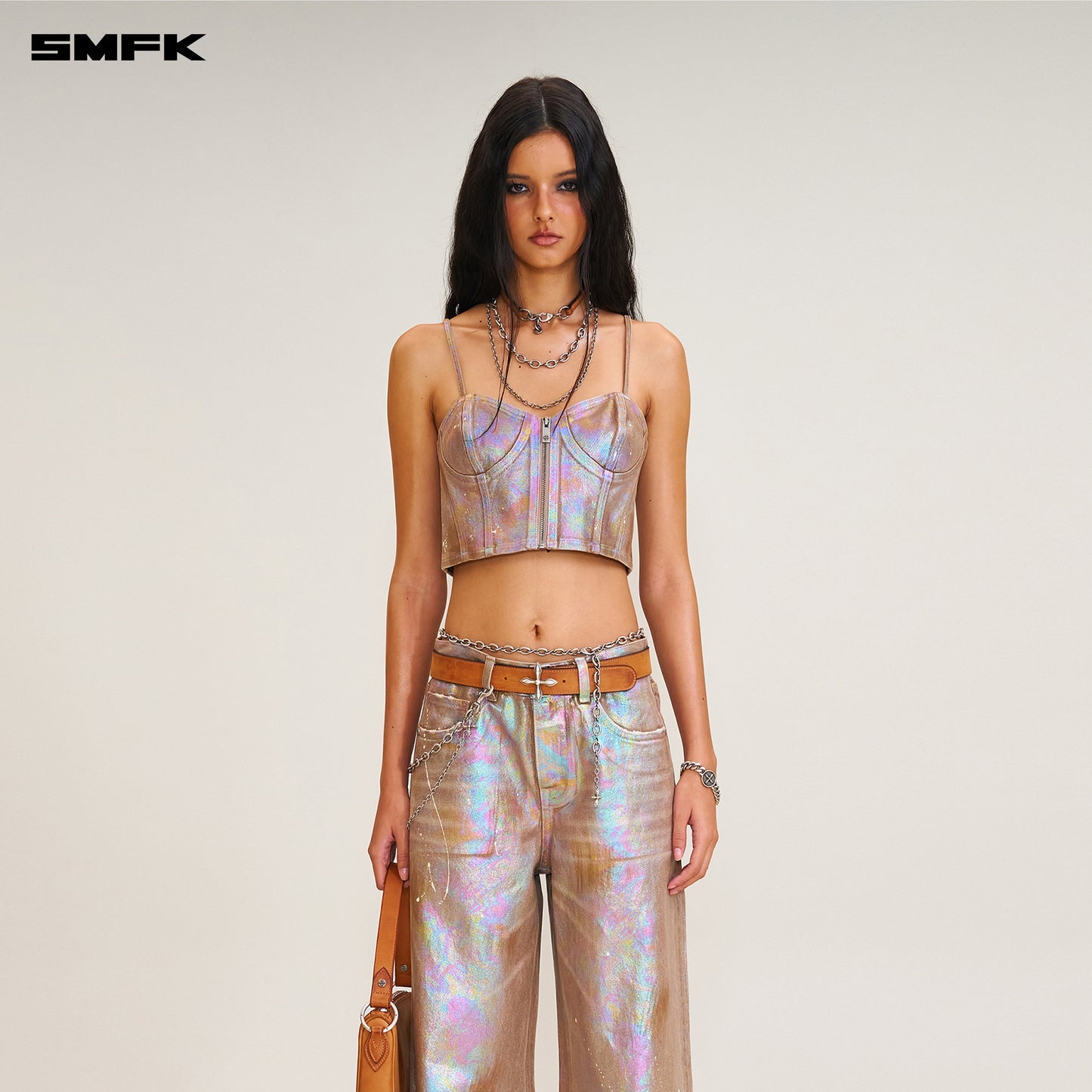 SMFK Rage Wild Fantasy Handcraft Tower Denim Pants Fantasy Land