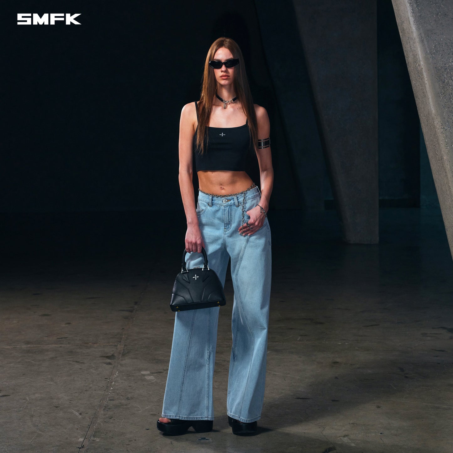 SMFK Wild Mirage Tower Denim Pants/Cotton Wild Sky Blue