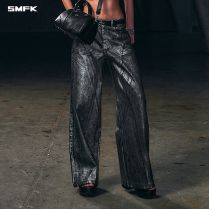 SMFK Wild Mirage Tower Denim Pants/Cotton Silver Nebula