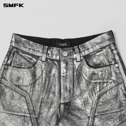 SMFK Wild Mirage Tower Denim Pants/Cotton Silver Nebula