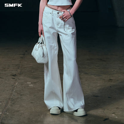 SMFK Wild Mirage Tower Denim Pants/Cotton Cloud White