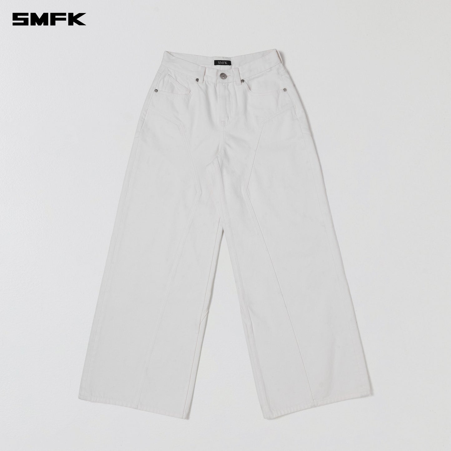 SMFK Wild Mirage Tower Denim Pants/Cotton Cloud White