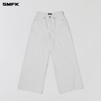 SMFK Wild Mirage Tower Denim Pants/Cotton Cloud White