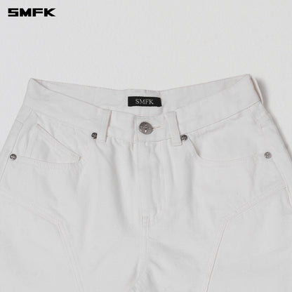 SMFK Wild Mirage Tower Denim Pants/Cotton Cloud White