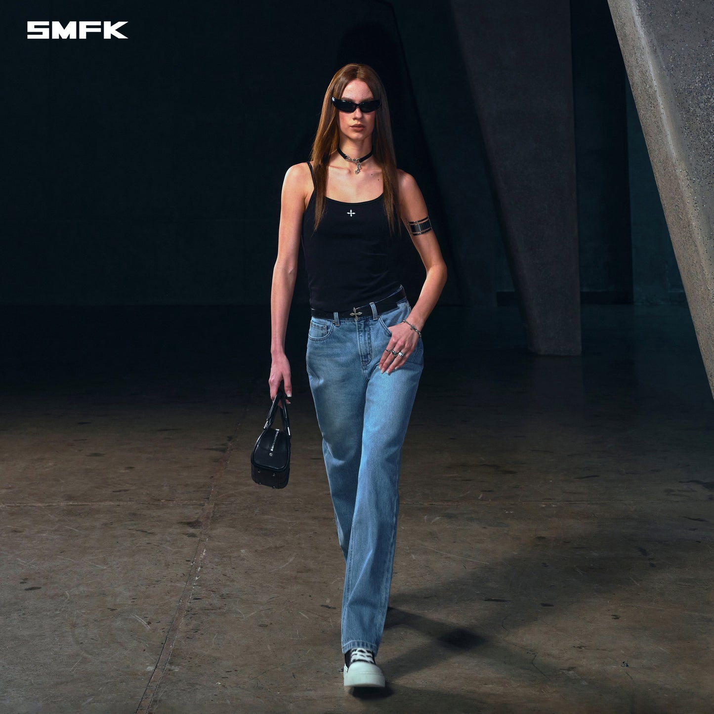 SMFK Permanent Strt-S Denim Pants/Cotton Wild Blue