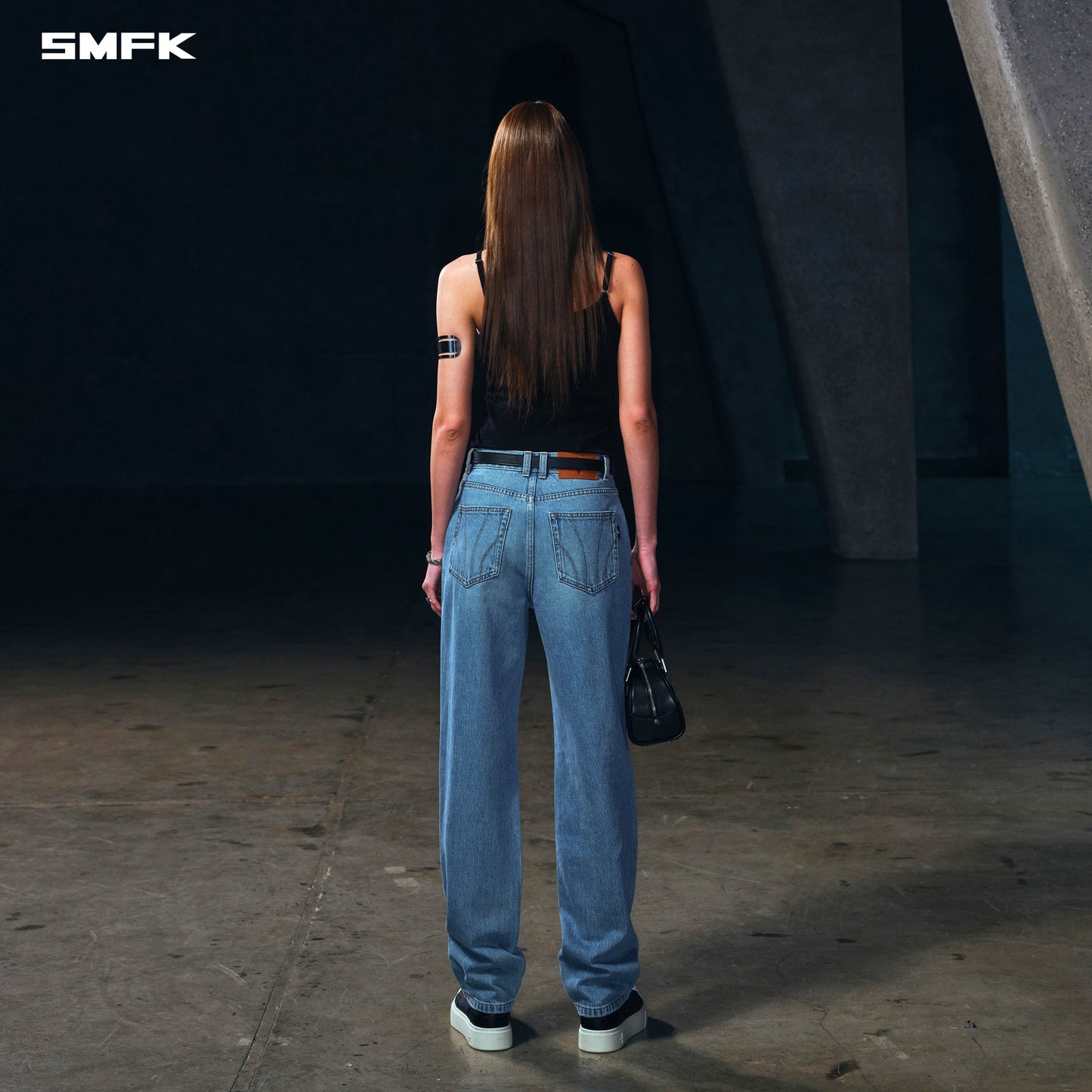 SMFK Permanent Strt-S Denim Pants/Cotton Wild Blue