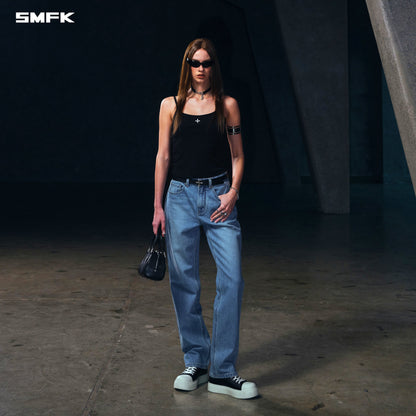 SMFK Permanent Strt-S Denim Pants/Cotton Wild Blue