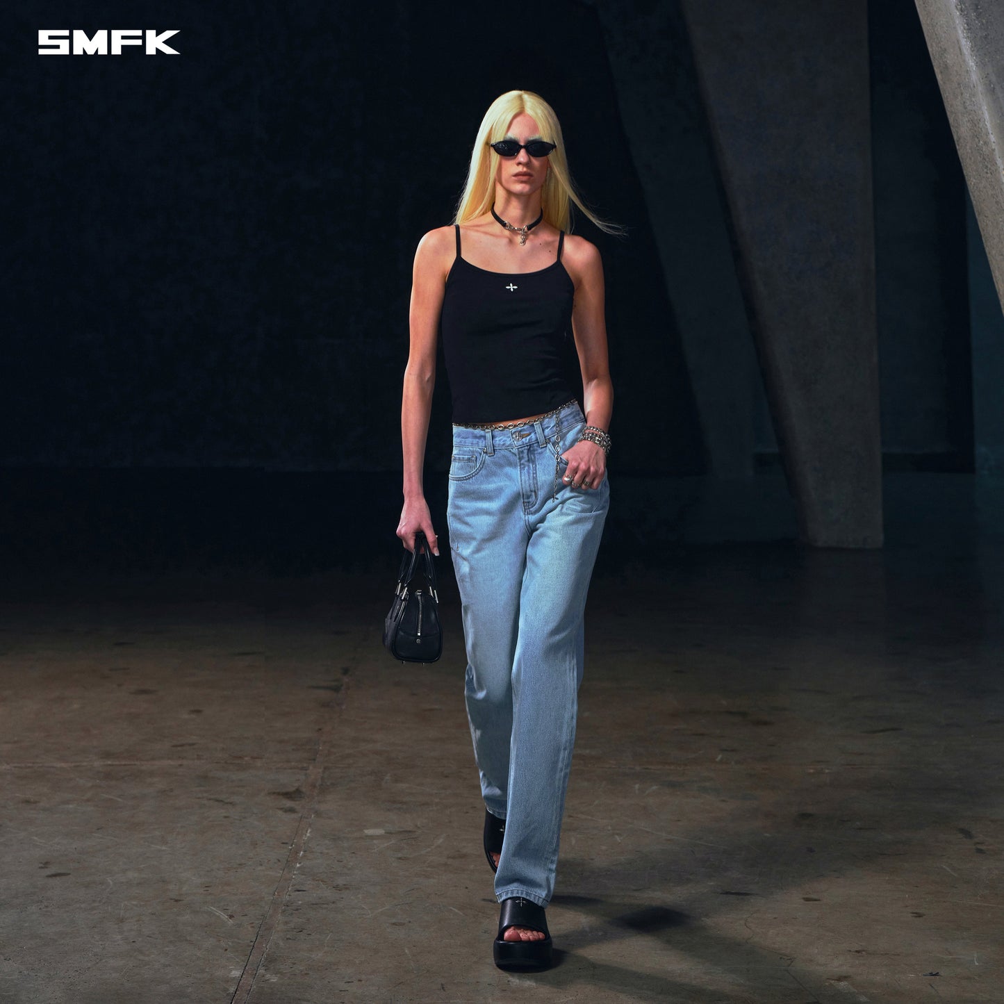 SMFK Wild Permanent Strt-S Denim Pants/Cotton Wild Sky Blue