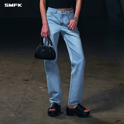 SMFK Wild Permanent Strt-S Denim Pants/Cotton Wild Sky Blue