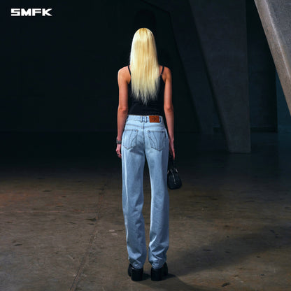 SMFK Wild Permanent Strt-S Denim Pants/Cotton Wild Sky Blue