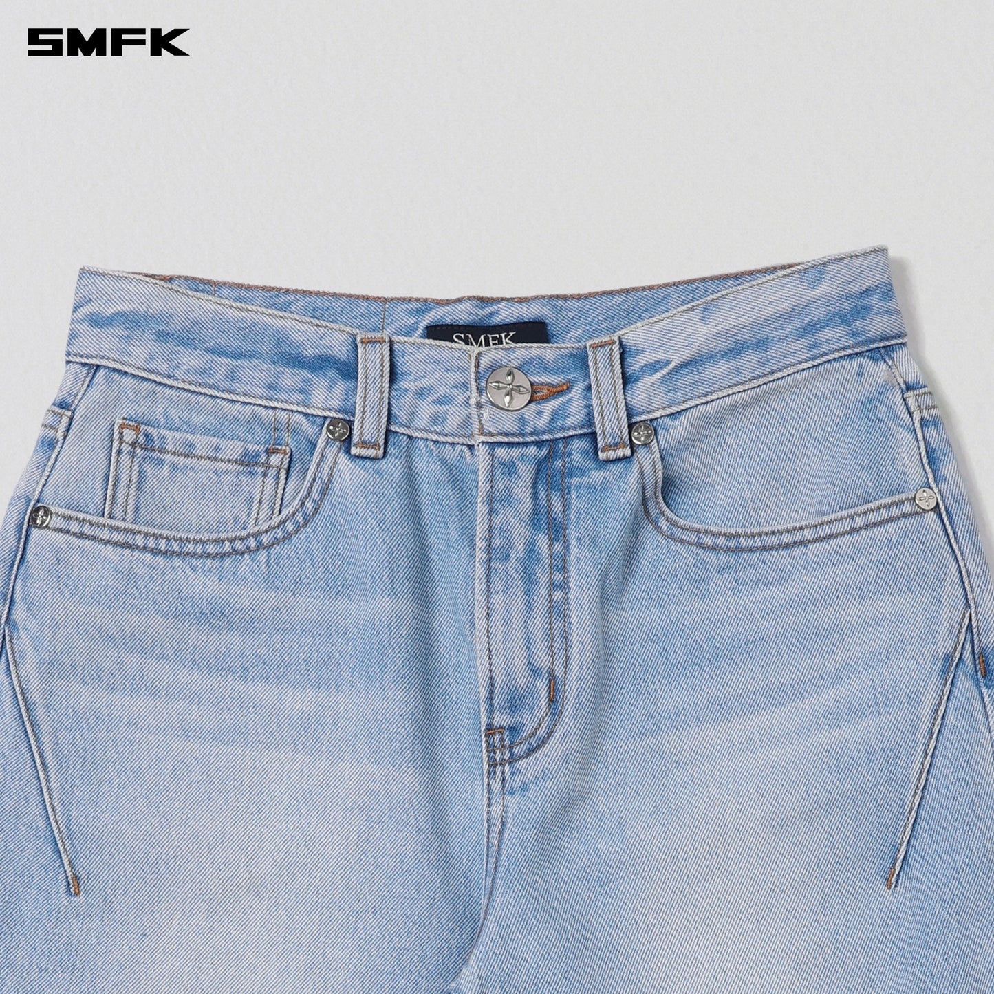 SMFK Wild Permanent Strt-S Denim Pants/Cotton Wild Sky Blue