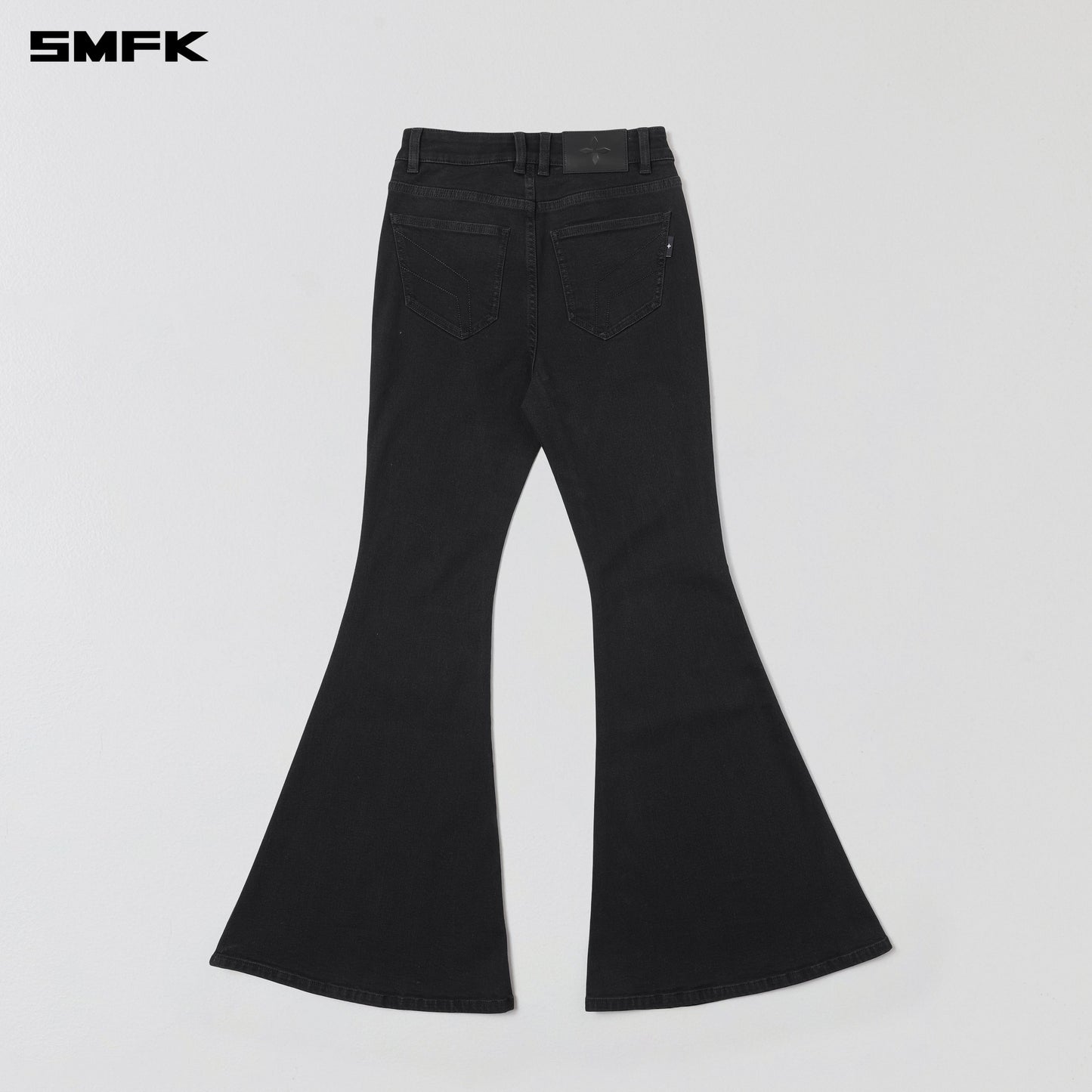 SMFK Wild Mirage Fishtail Denim Pants Cotton Wild Black