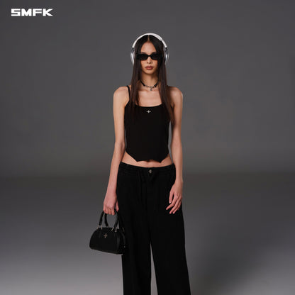 SMFK Wild Diamond Denim Sports Pants Cotton Wild Black