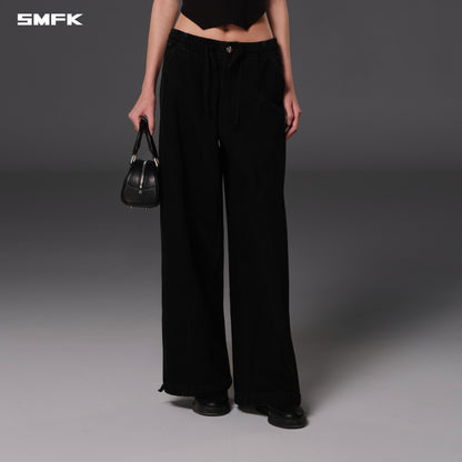 SMFK Wild Diamond Denim Sports Pants Cotton Wild Black