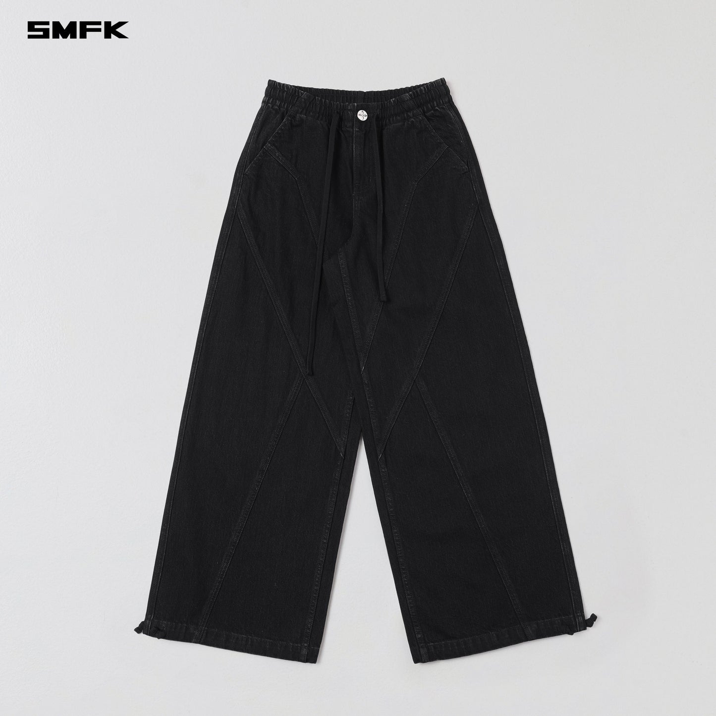 SMFK Wild Diamond Denim Sports Pants Cotton Wild Black