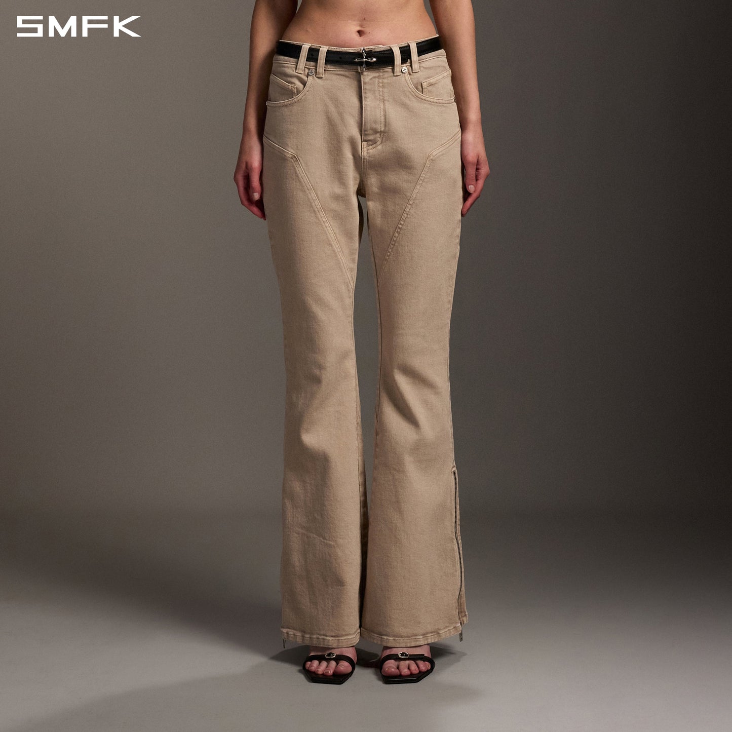 SMFK Mirage Siren Flared Denim Pants Garment Dye Fresh Skin