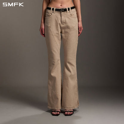 SMFK Mirage Siren Flared Denim Pants Garment Dye Fresh Skin