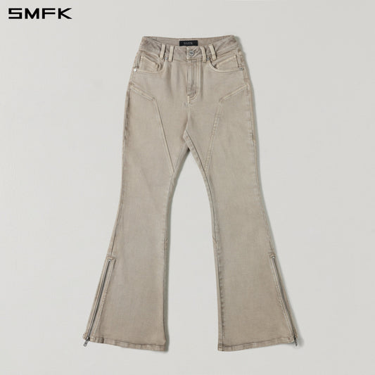 SMFK Mirage Siren Flared Denim Pants Garment Dye Fresh Skin