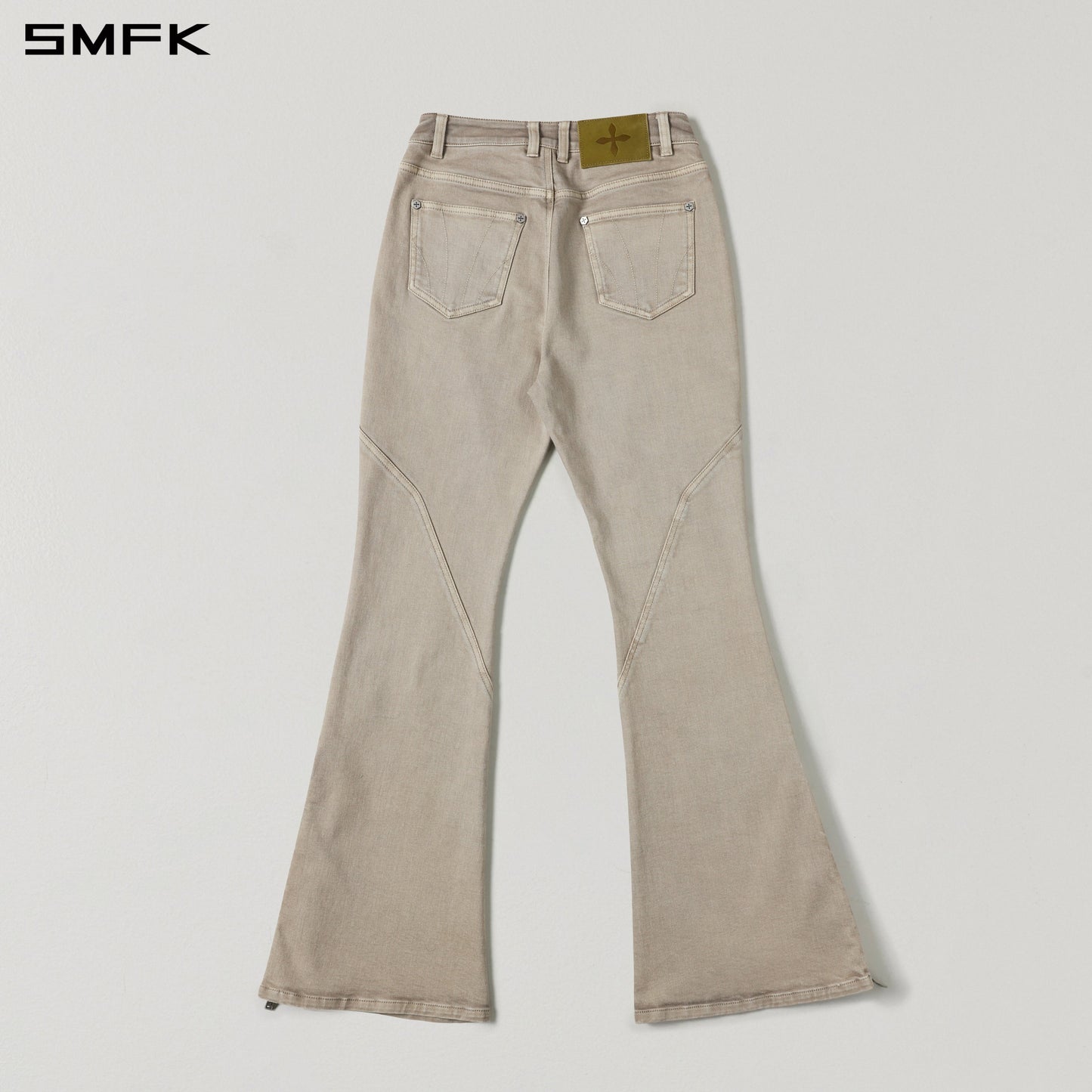 SMFK Mirage Siren Flared Denim Pants Garment Dye Fresh Skin