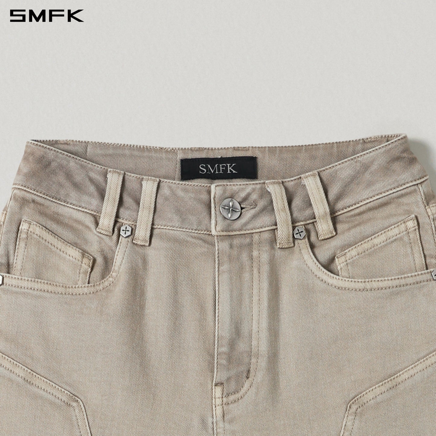 SMFK Mirage Siren Flared Denim Pants Garment Dye Fresh Skin